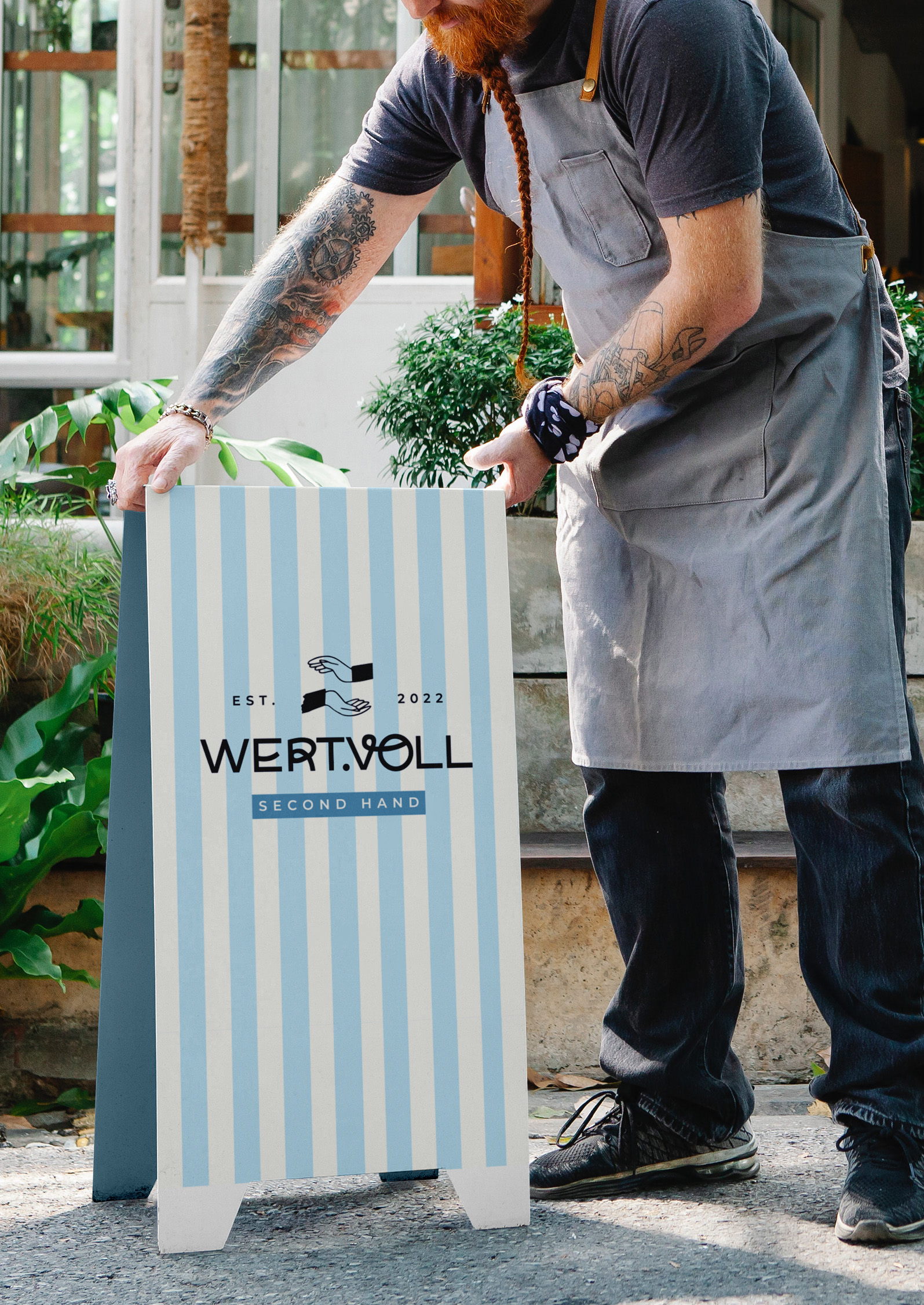 Corporate Identity, Social Media, Print, Website für wert.voll